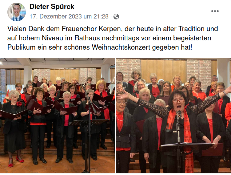 Eintrag Spürck bei Facebook